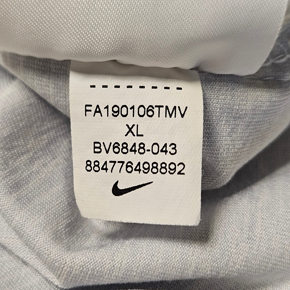 Nike Dri-FIT Polo Mens XL Grey Striped Short Sleeve Golf Shirt BV6848-043 - Picture 8 of 10